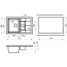 Кухонная мойка GRANULA GR-7802 арктик (белый) 7802 APKTIK