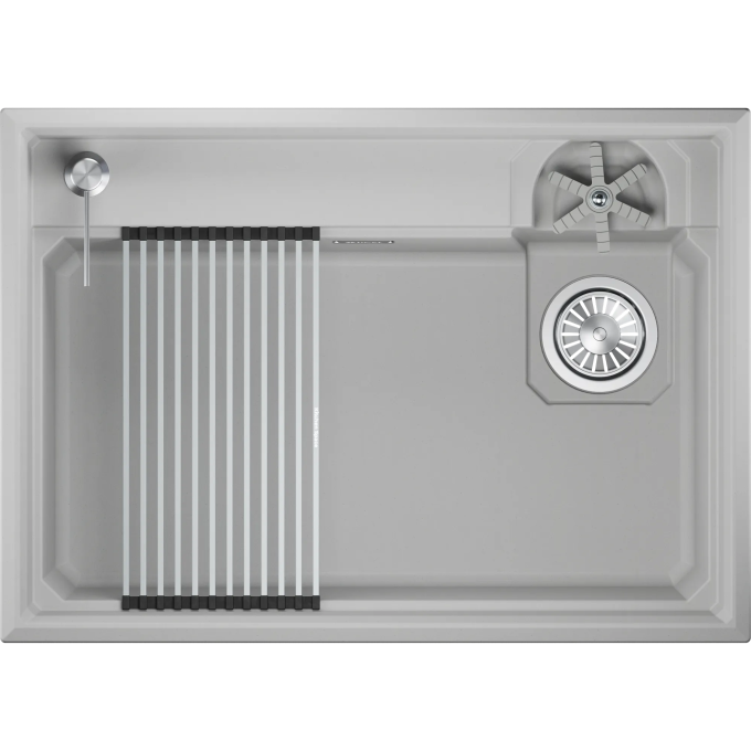 Кухонная мойка GRANULA KS-7308R АРКТИК (БЕЛЫЙ) кварц 7308R APKTIK